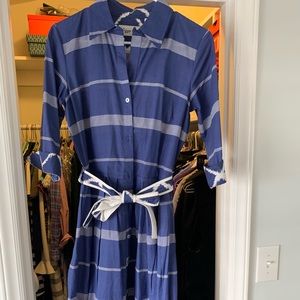 Dizzy Lizzie Navy and White Shirtdress